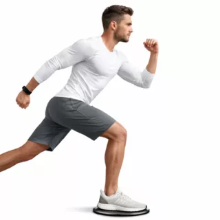 OPTIMUM CORE Core Slider schwarz Optimum core Training Mann seitlich