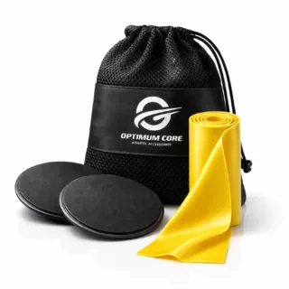OPTIMUM CORE WORKOUT SET Sliding Fitness Discs schwarz