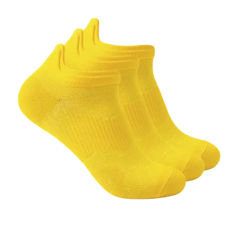 Sneaker Socken gelb 3 paar