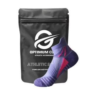 kurze Kompressions laufsocke Damen - lila Pink Optimum Core 36- 40 EU