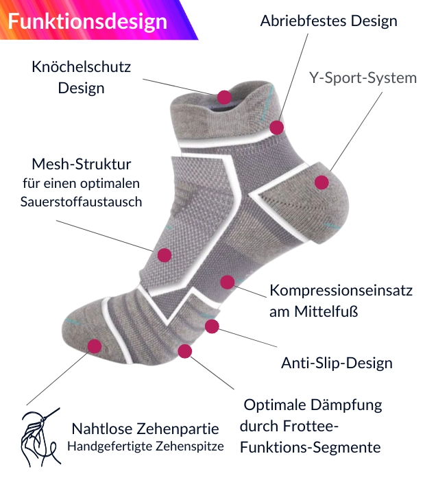 _Funktion terry socks Sneaker socken laufen