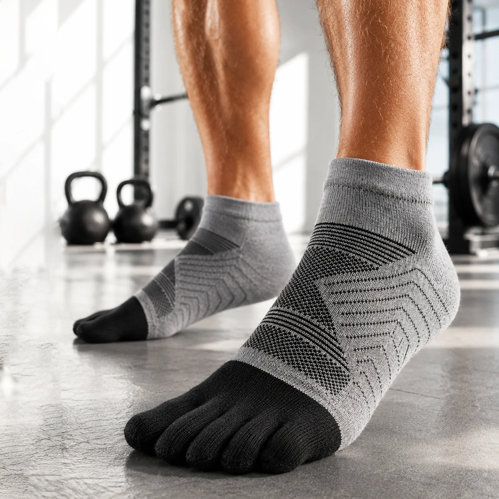 Merinowolle zehensocken Herren – Five-toed Socks Fuss ansicht Merinowolle zehensocken Herren - Five-toed Socks Fuss ansicht