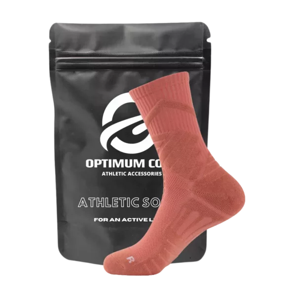 Optimum Core Crew Socks Sportsocken mit Frotteesohle Herren EU 39-45 rost Rot