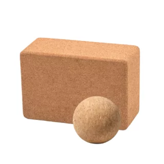 Yoga Block aus Kork Optimum Core Kork Massage Ball 5 cm Set 2