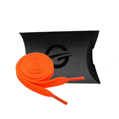 Athletic Optimum Core Premium Double Layer Sport Schnürsenkel flach 100cm Neon Orange