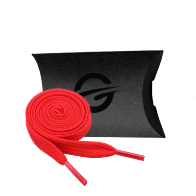 Athletic Optimum Core Premium Sport Double Layer Schnürsenkel flach 100cm Neon Rot