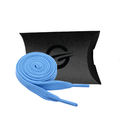 Athletic Optimum Core Premium Sport Double Layer Schnürsenkel flach 100cm Neon blau