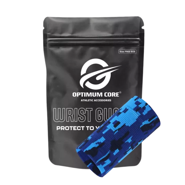 Ultra Sportbandage Handgelenk mit Kompression  hell dunkel blau extra lang Optimum Core