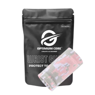 Ultra Sportbandage Handgelenk mit Kompression  rosa weiß grau extra lang Optimum Core