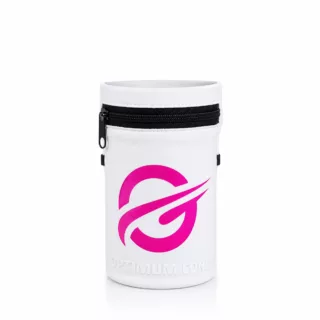 Optimum Core Handgelenktasche – Weiß mit Neonpink-Print 26